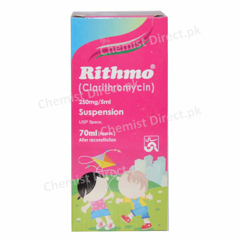 Rithmo 250mg Syrup 70ml Sam Pharmaceuticals Pvt_ Ltd Macrolide Anti Bacterial Clarithromycin