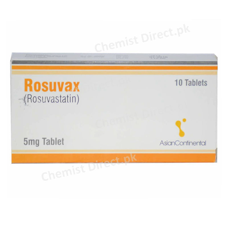 Rosuvax 5mg Tablet Asian Continental Pharma Rosuvastatin