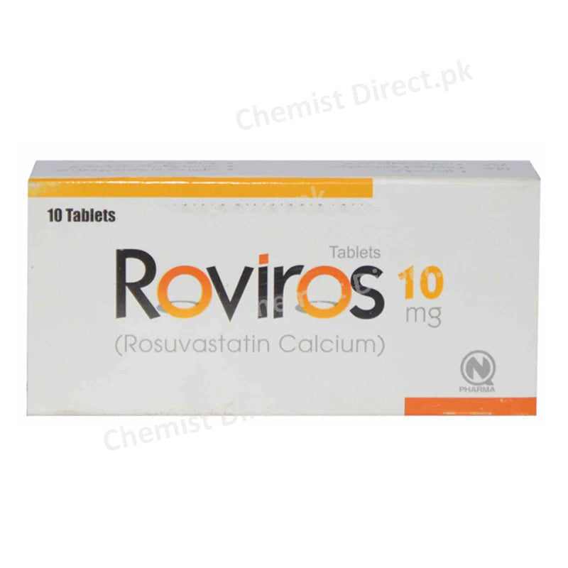 Roviros 10mg Tablet Nabiqasim Industries Pvt ltd Statins Rosuvastatin