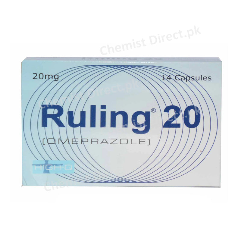 Ruling 20mg Capsule Anti-Ulcerant Omeprazole High Q Pharma