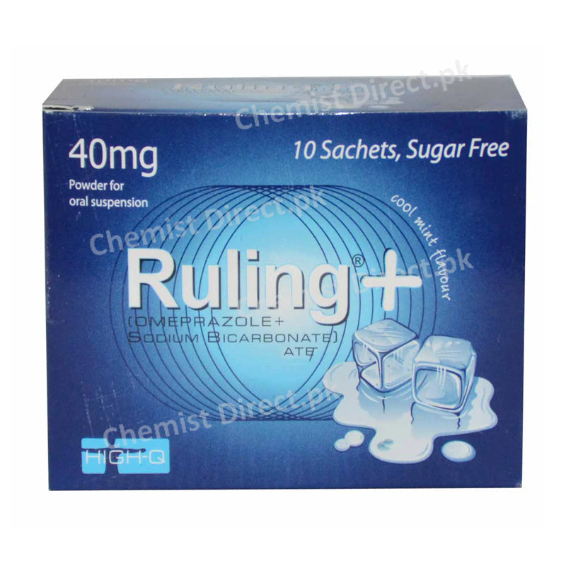 Ruling Plus Sachet Anti-Ulcerant Omeprazole+Sodium Bicarbonate High-Q Pharma