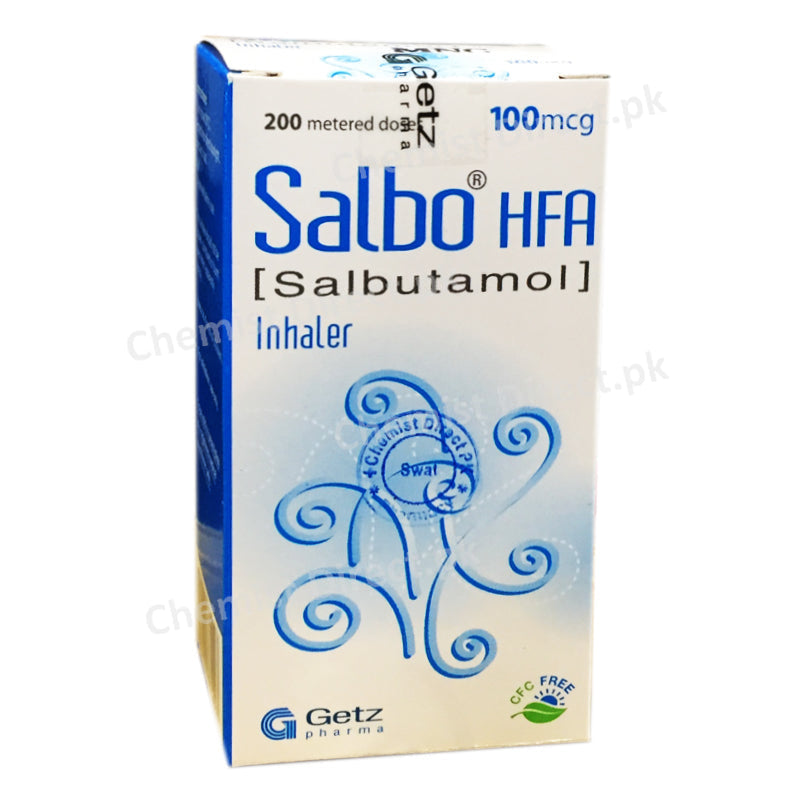 Salbo Hfa 100mcg Inhaler Getz Pharma Pakistan Pvt_ Ltd B2 Stimulant Salbutamol