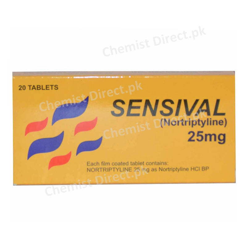 Sensival 25mg Tablet Pharmedies Laboratories Pvt_ Ltd Anti Depressant Nortriptylline Hcl