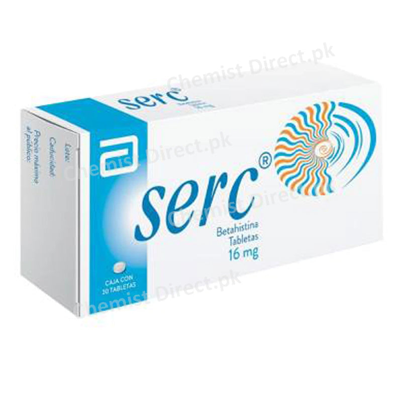 Serc 16mg Tablet Abbott Laboratories Pakistan_Ltd Anti Vertigo Betahistine Dihydrochloride
