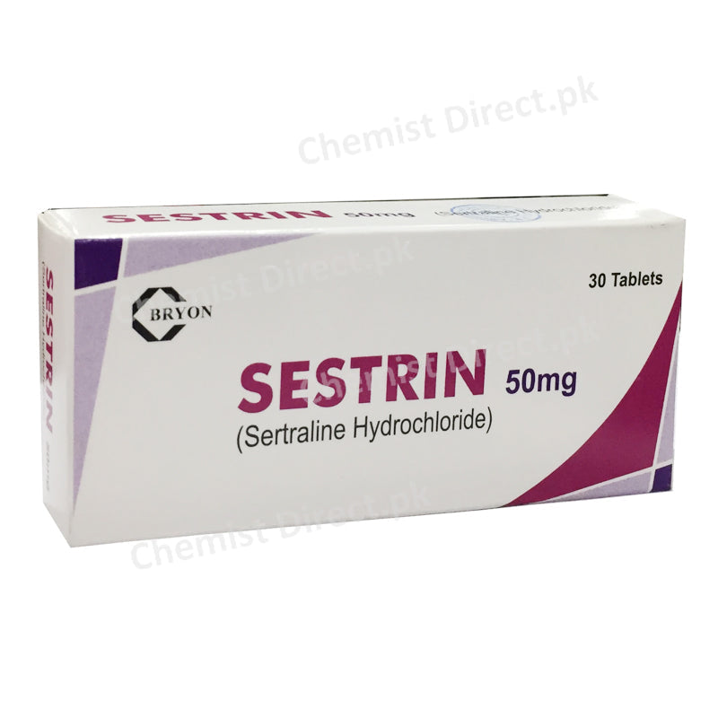 Sestrin 50mg Tablet Bryon Pharmaceuticals Anti-Depressant Sertraline Hydrochloride