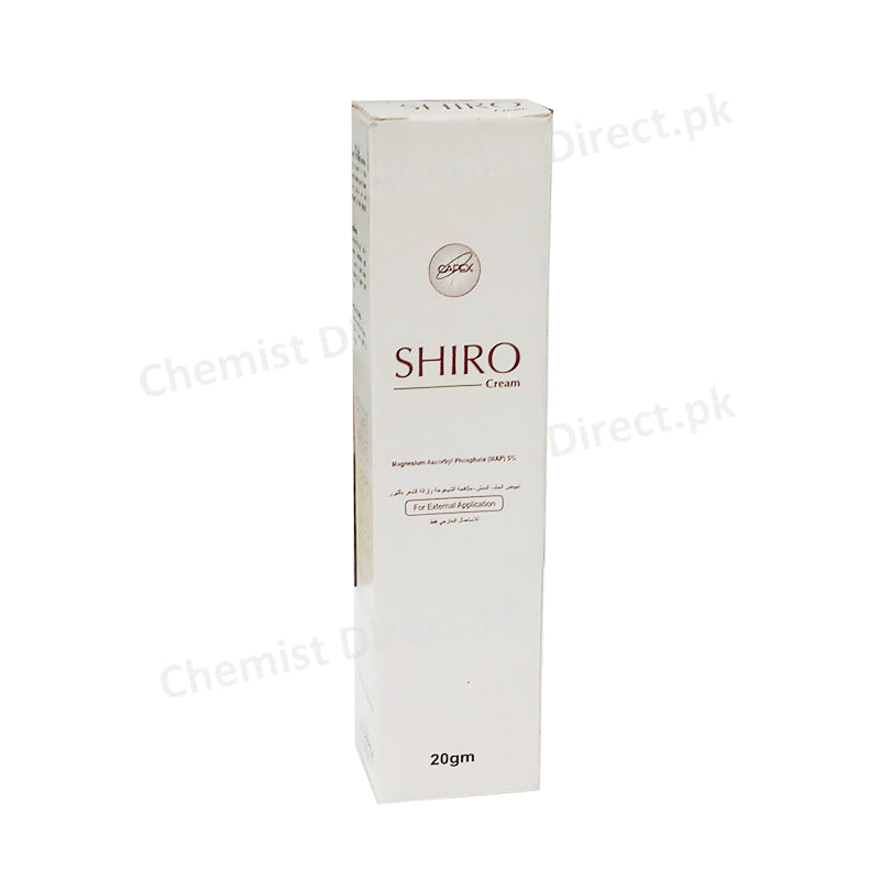 Shiro Cream 20gm Magnesium Ascorbyl Phosphate 5% Valor Pharma