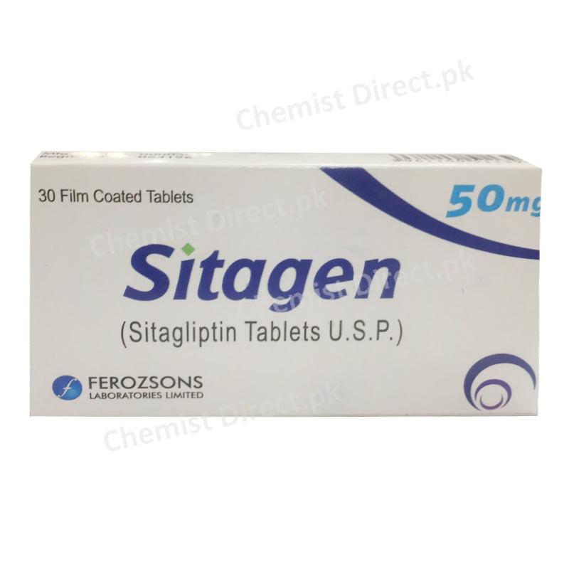 Sitagen 50mg Tablet Ferozsons Laboratories Ltd Oral Hypoglycemic Sitagliptin