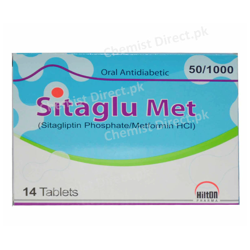 Sitaglu Met 50 1000 Tablet Hilton Pharma Pvt_ Ltd. Oral Hypoglycemic Sitagliptin Phosphate 50mg_ Metformin HCl 1000mg