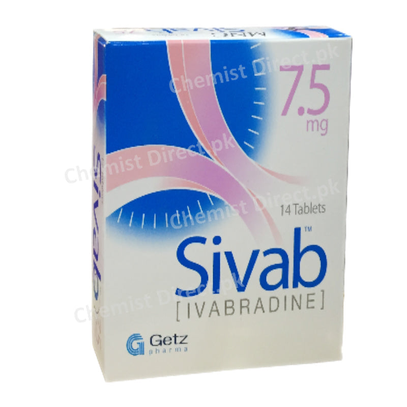 Sivab 5mg Tablet Getz Pharmaceuticals Pakistan Pvt Ltd Anti-Anginal Ivabradine