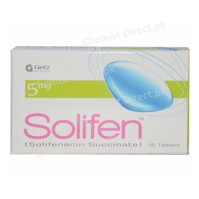Solifen 5mg Tablet GetzPharma Pakistan Pvt_ Ltd Overactive Bladder Solifenacin Succinate