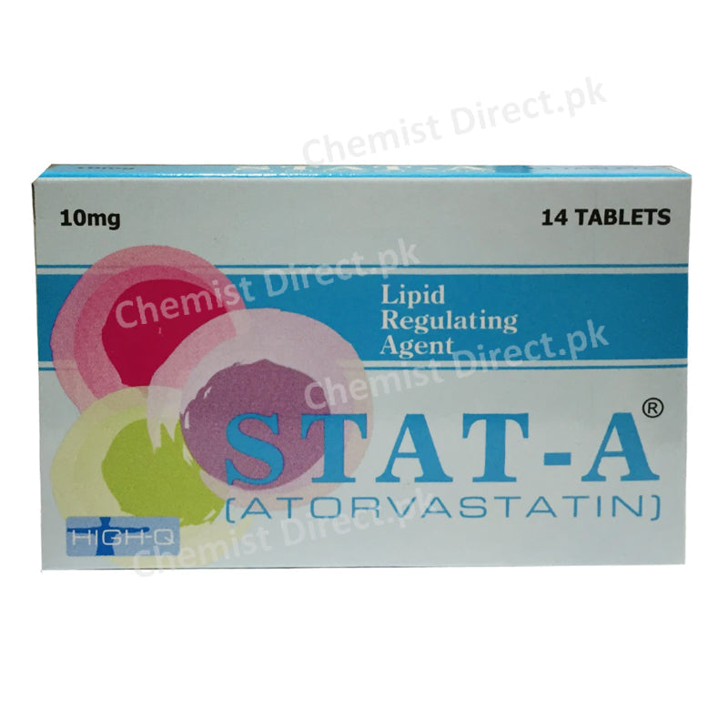 Stat A 10mg Tablet High Q Pharmaceuticals Statins Atorvastatin