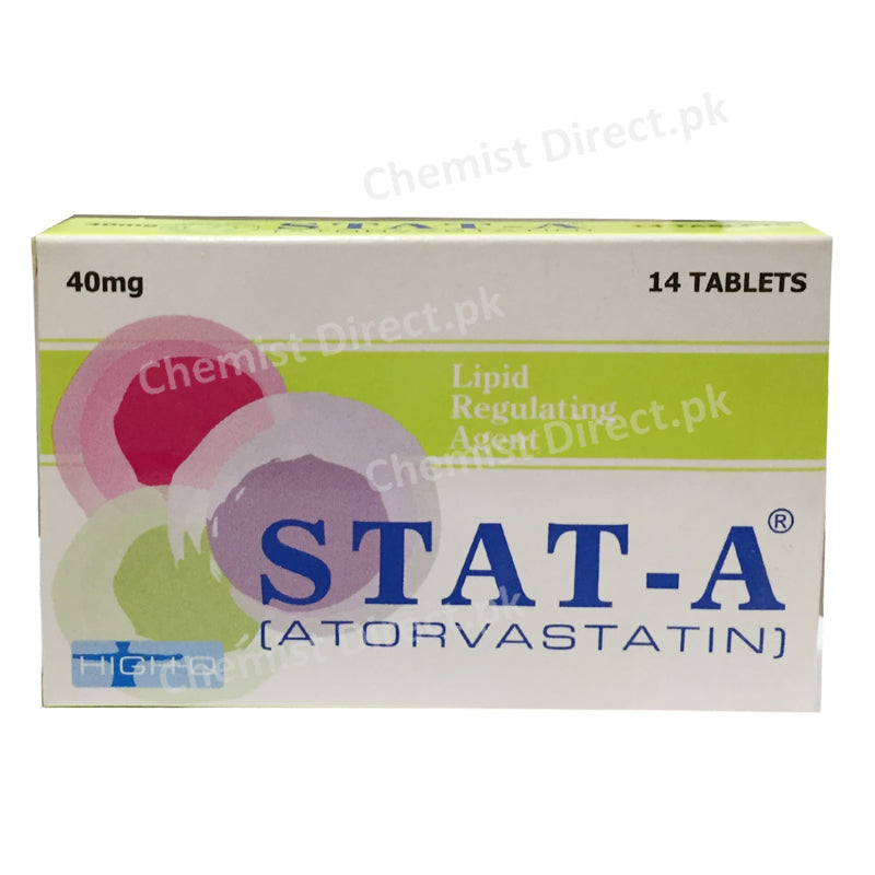 Stat A 40mg Tablet High Q Pharmaceuticals Statins Atorvastatin
