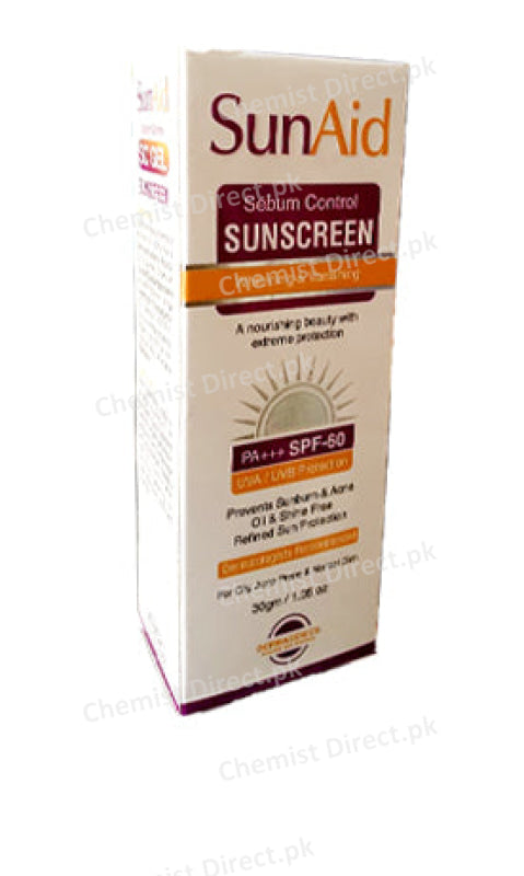 SunAid Sebum control sunscreen PA+++ SPF60 sun Screen