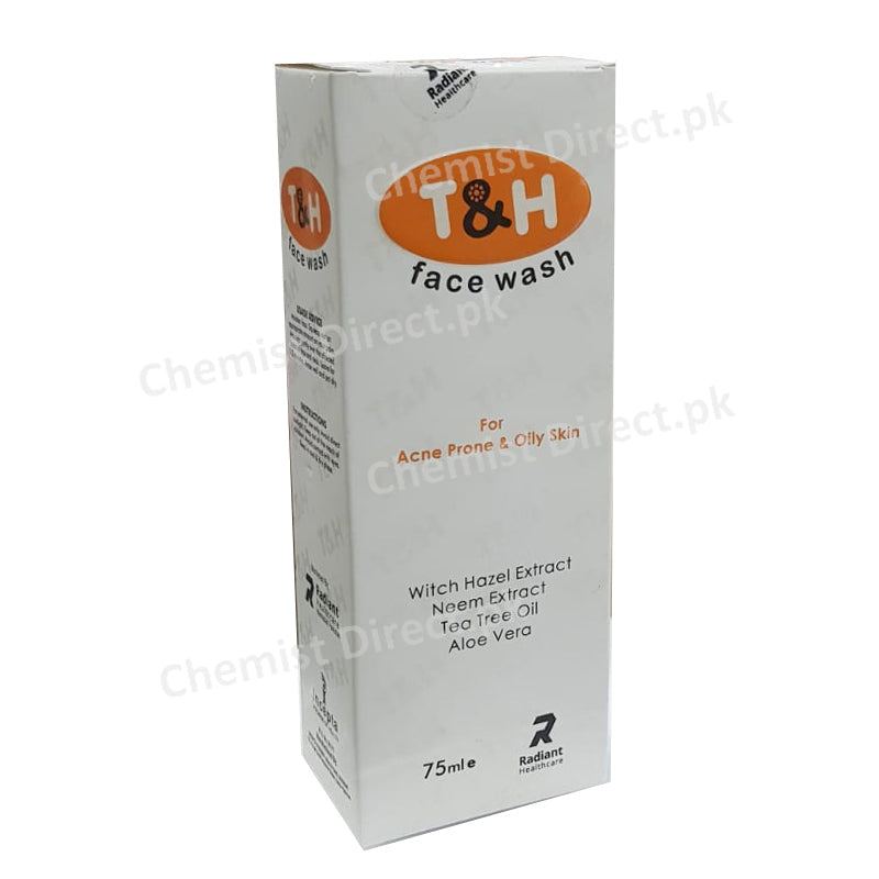 T&H Face Wash 75Ml Skin Care