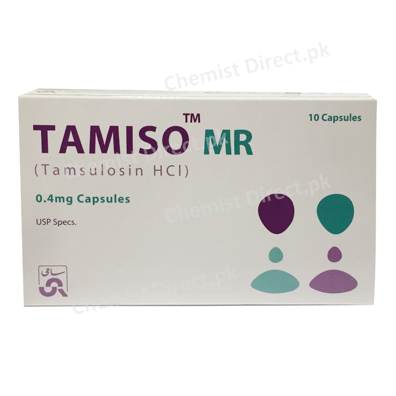 Tamiso MR 0.4mg Tablet Sami Pharmaceuticals Pvt_ Benign Hypertrophy Tamsulosin HCL