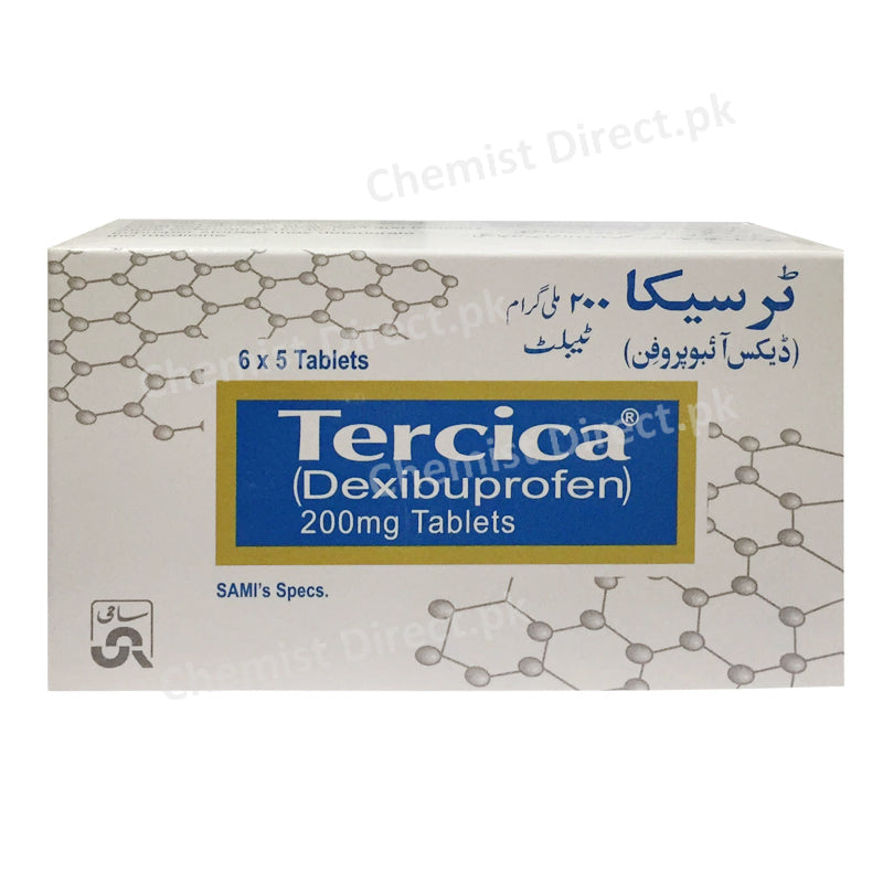Tercica 200mg Tablet Sami Pharmaceuticals Pvt_ Ltd NSAID Dexibuprofen