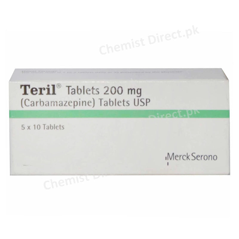 Teril 200mg Tablet Carbamazepine Anti-Epileptics Martin Dow Pharmaceuticals