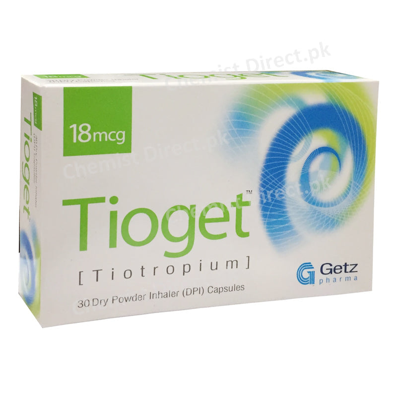 Tioget 18mcg Tablet Getz Pharma Asthma Copd Tiotropium Bromide
