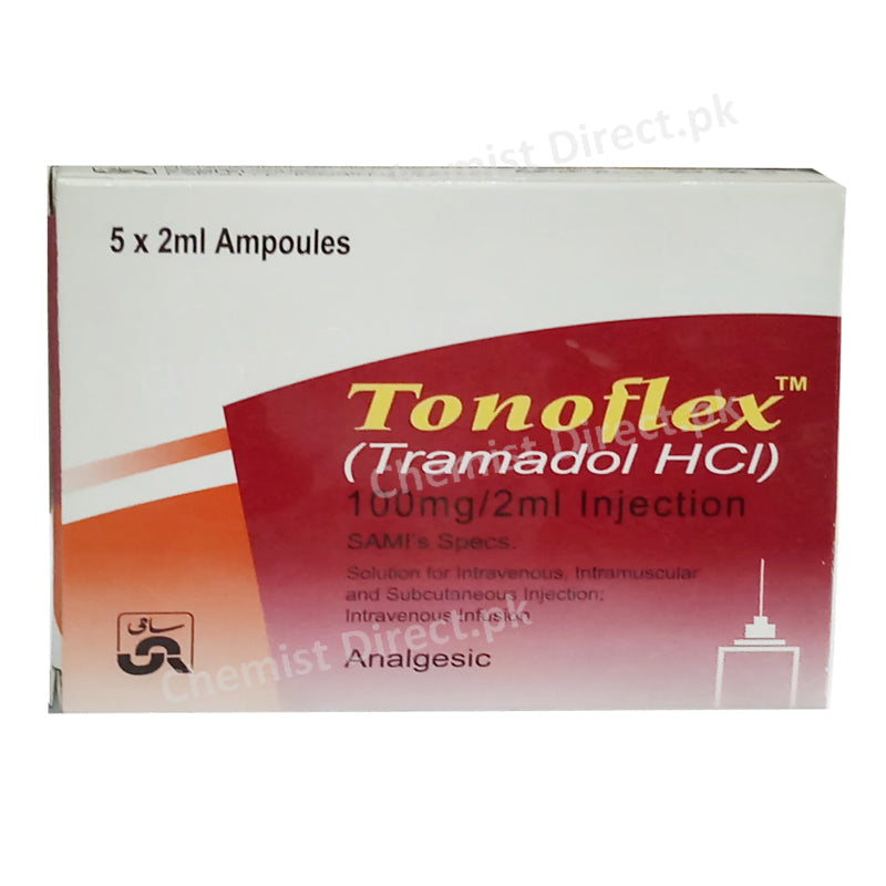 Thanks Tonoflex 100mg 2ml Injection Sami Pharmaceuticals Opioid Analgesic Tramadol Hcl