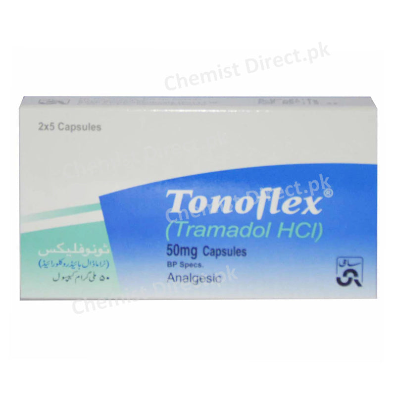 Tonoflex Capsule 50mg Sami Pharmaceuticals Opioid Analgesic Tramadol Hcl