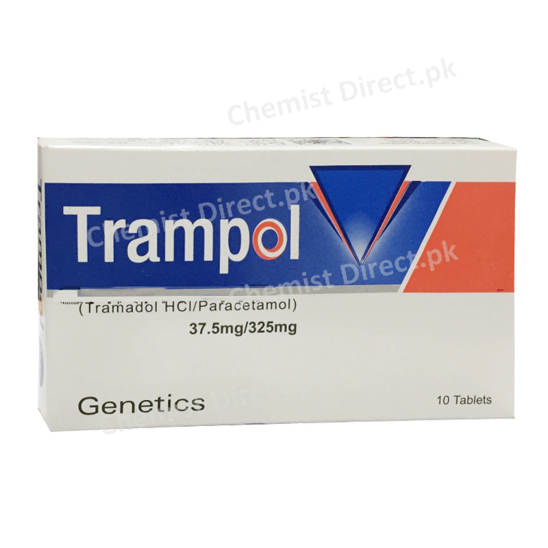 Trampol 37.25/325mg Tablet Tramadol HCl Paracetamol Genetics Pharmaceuticals