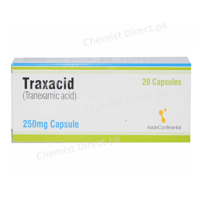 Traxacid 250mg Capsule Asian Continental Pharma Tranexamic Acid