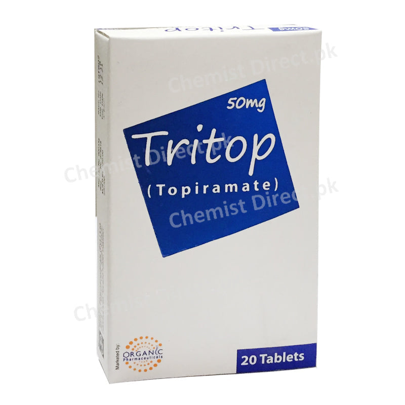 Tritop 50mg Tablet Topiramate Organic Pharma