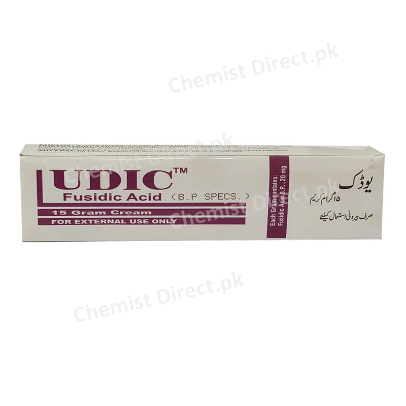 Udic Cream 15g Valor Pharmaceuticals Anti Bacterial Fusidic Acid
