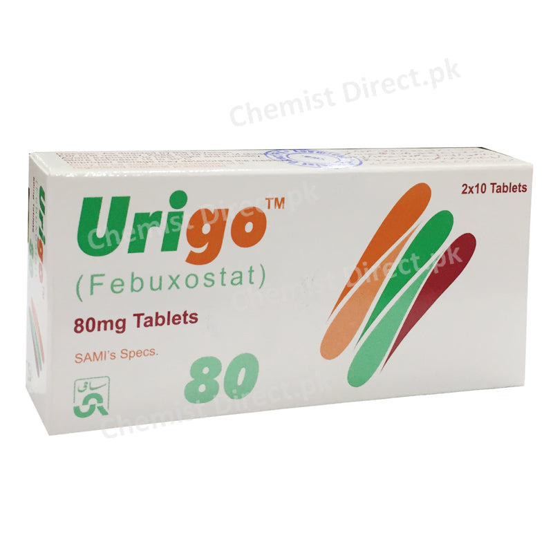 Urigo 80mg Tablet Febuxostat Anti-Gout Sami Pharma