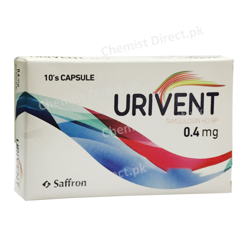 Urivent 0.4mg Capsule Tamsulson HCL Saffron Pharmaceutical