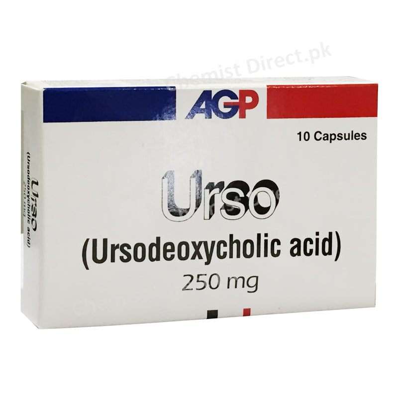 Urso 250mg Capsule Ursodeoxycholic Acid Bile Stone Therapy AGP Pharma