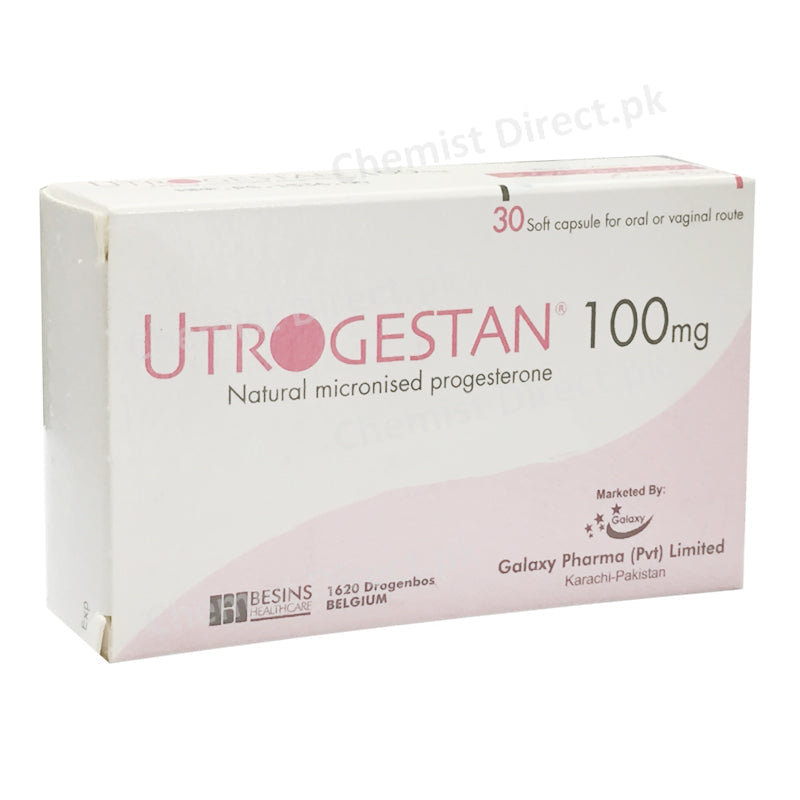 Utrogestan 100mg Capsule Progesterone Galaxy Pharma Hormonal Products