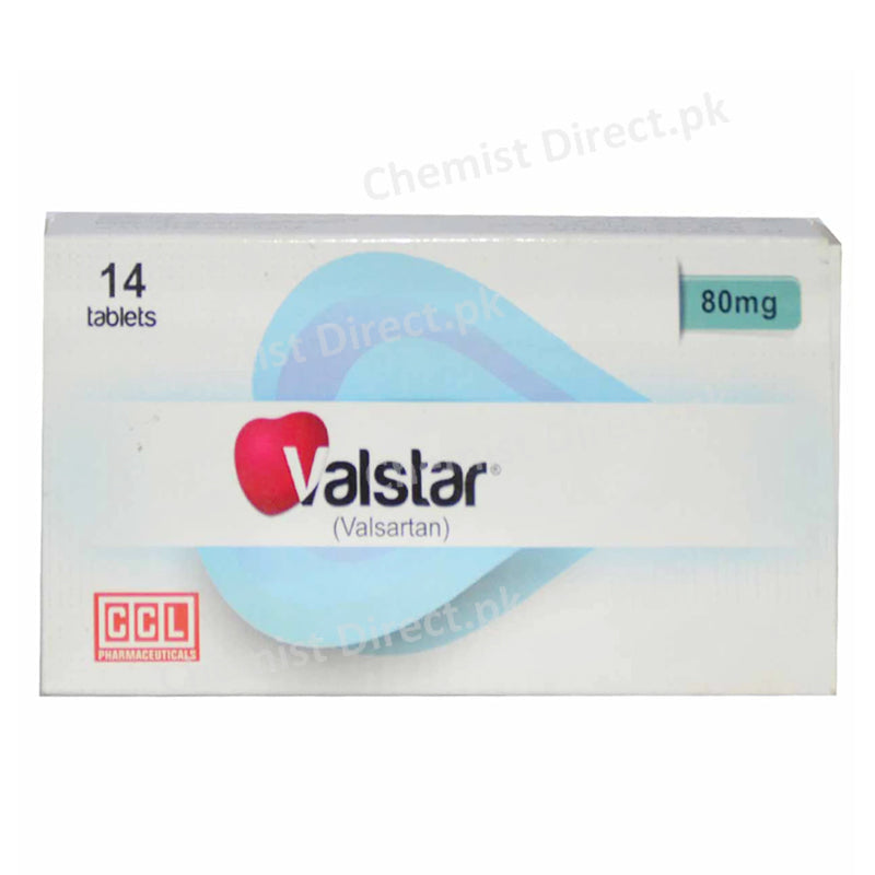 Valstar 80mg Tablet Valsartan Anti-Hypertensive CCL Pharma