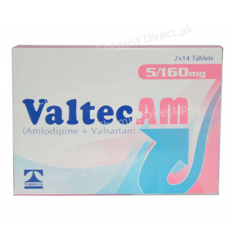 Valtec Am 5/160mg Tablet Amlodipine + Valsartan Anti-Hypertensive Tabros Pharma