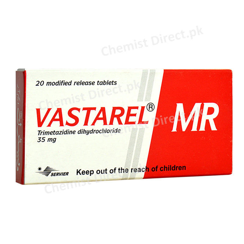 Vastarel MR Tablet Trimetazidine dihydrochloride 35 Cardiac Therapy Servier Research Pharma