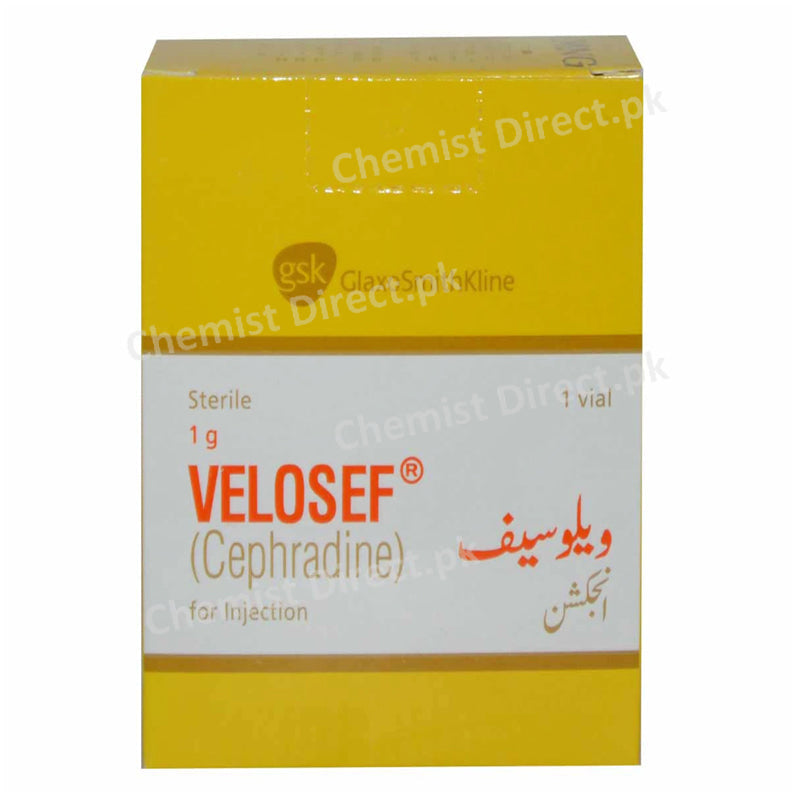 Velosef 1g Injection Glaxosmithkline Pakistan Limited Cephalosporin Antibiotic Cephradine