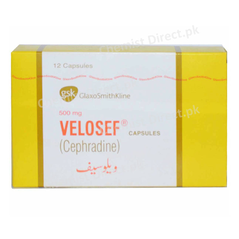 Velosef 500mg Capsule Glaxosmithkline Pakistan Limited Cephalosporin Antibiotic Cephradine