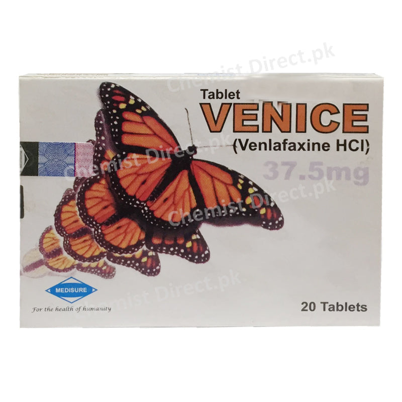 Venice 37.5mg Tablet Medisure Pharmaceuticals Anti Derpessant Venlafaxine