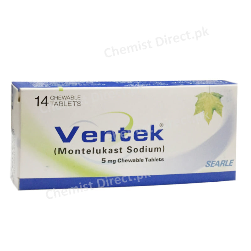 Ventek 5mg Tablet Searle Pakistan Anti Leukotriene Montelukast Sodium