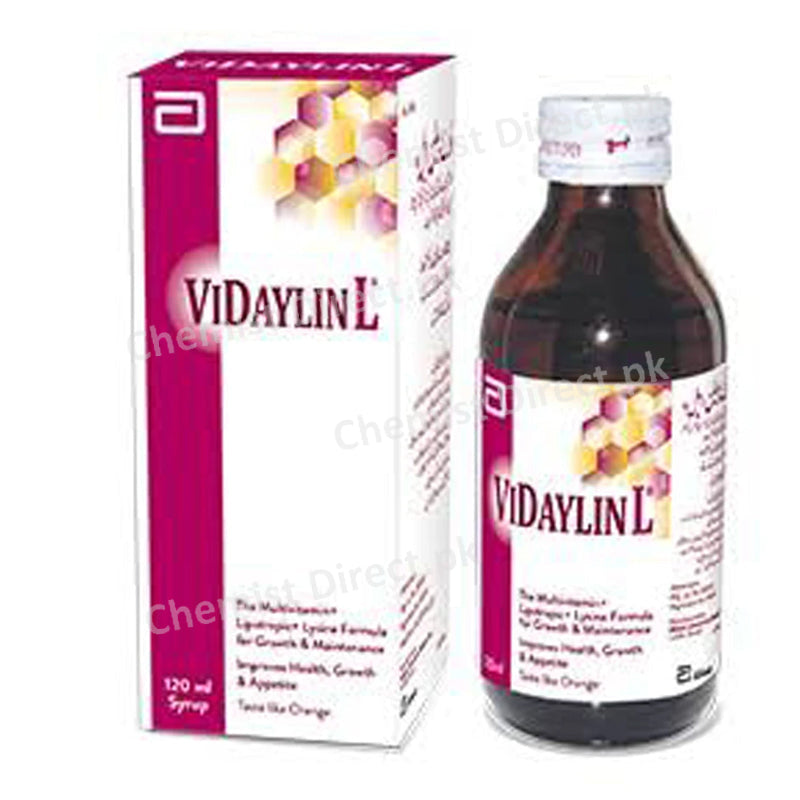 Vidaylin L 120ml Syrup Laboratories Pakistan_ Ltd Vitamin Supplement