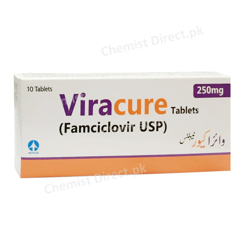 Viracure 250mg Tablet Famciclovir Anti-Viral Atco Laboratories