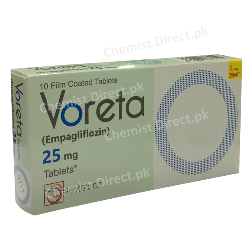 Voreta Tablet 25mg Scotmann Pharmaceuticals Oral Hypoglycemic Empagliflozin