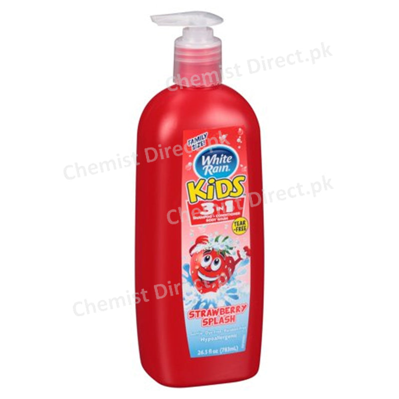 White Rain Kids 3 In 1 Strawberry Splash 783Ml Baby Care