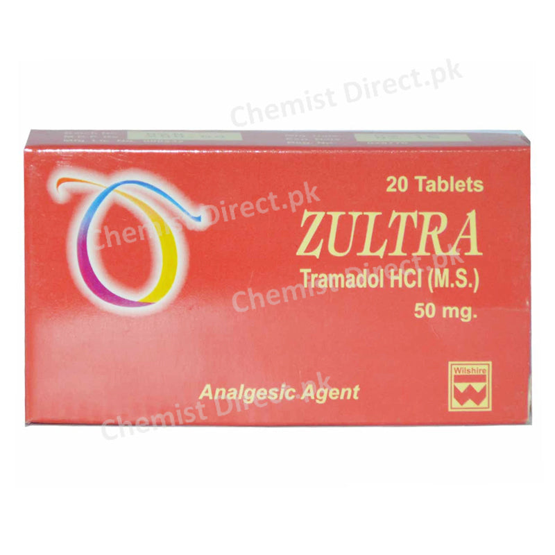 Zultra Tablet 50mg Tramadol HCl Wilshire Laboratories