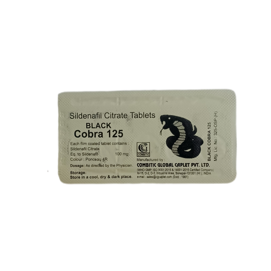 Black Cobra 125mg tablets