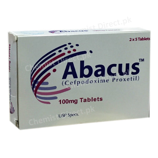Abacus 100mg Tablet Sami Pharmaceutical Cephalosporin Antibiotic Cefpodoxime Proxetil