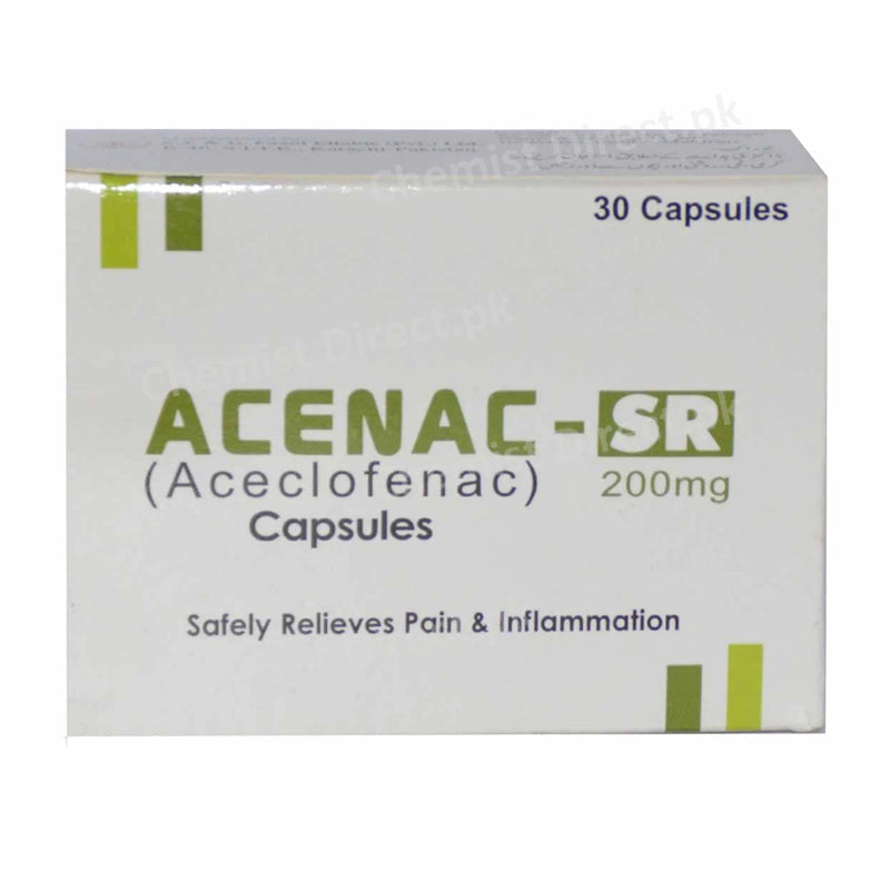 Acenac SR Cap 200mg SJ & G Fazal Elahi Aceclofenac