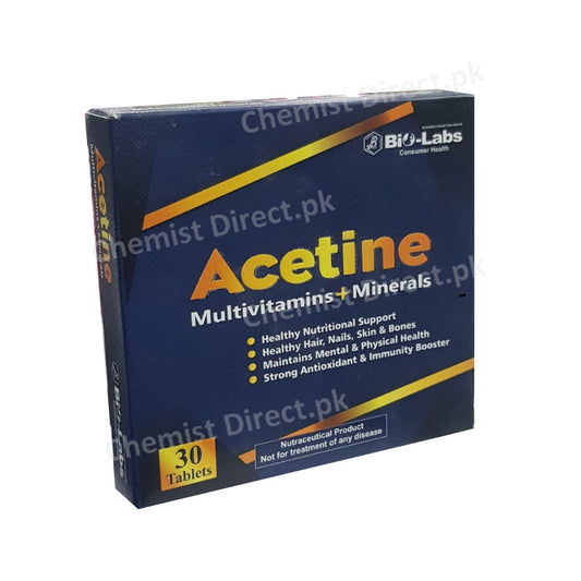 Acetine Multivitamins + Minerals Tablets Medicine