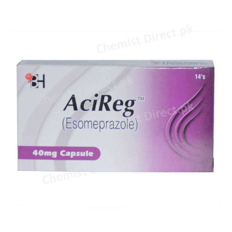 Acireg 40mg Cap Capsules BARRETT HODGSON PAKISTAN PVT LTD Esomeprazole