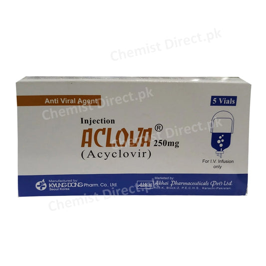 Aclova 250mg inj Akhai Pharma Acyclovir Capsulses